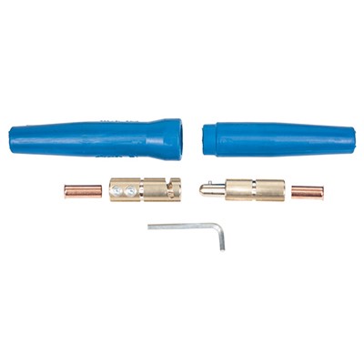 WELDCLASS CABLE JOINER 500 AMP SET (BLUE)